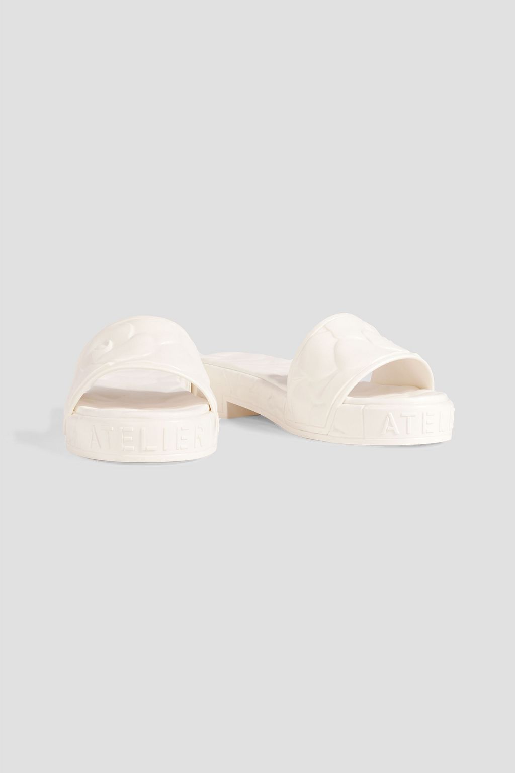 VALENTINO GARAVANI Atelier 03 Rose Edition embossed rubber slides