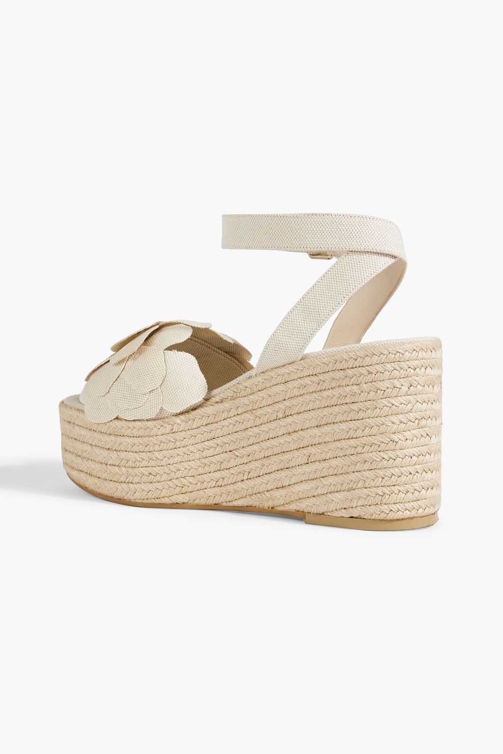 VALENTINO GARAVANI Atelier 03 Rose Edition 90 canvas espadrille wedge sandals