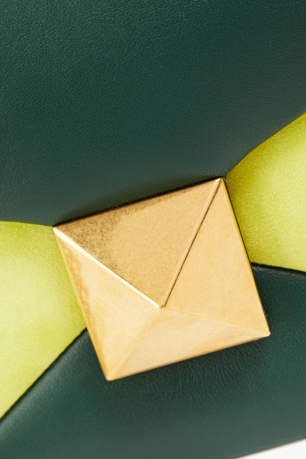 VALENTINO GARAVANI One Stud colorblock leather shoulder bag THE