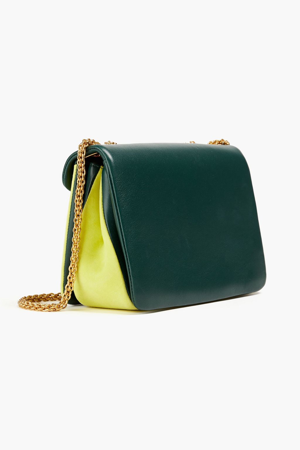 VALENTINO GARAVANI One Stud colorblock leather shoulder bag THE