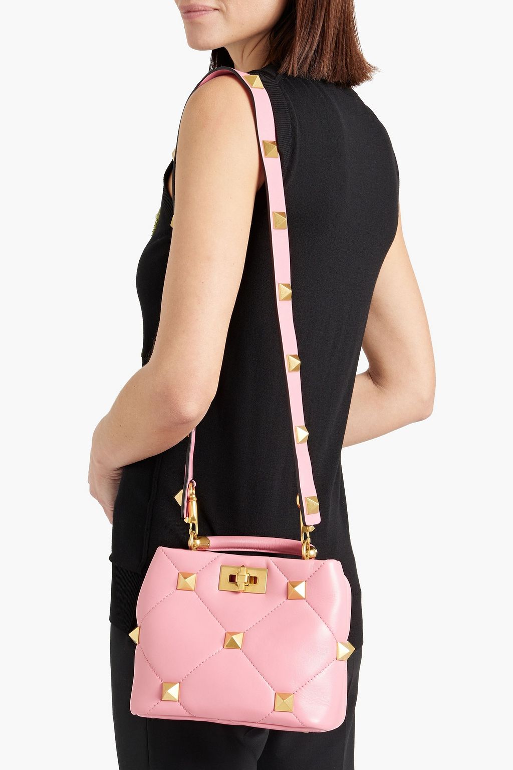 VALENTINO GARAVANI Roman Stud quilted leather tote