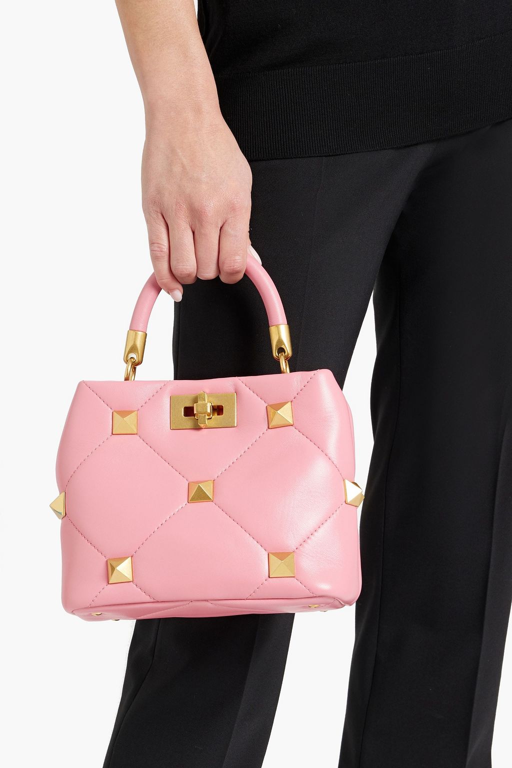 VALENTINO GARAVANI Roman Stud quilted leather tote