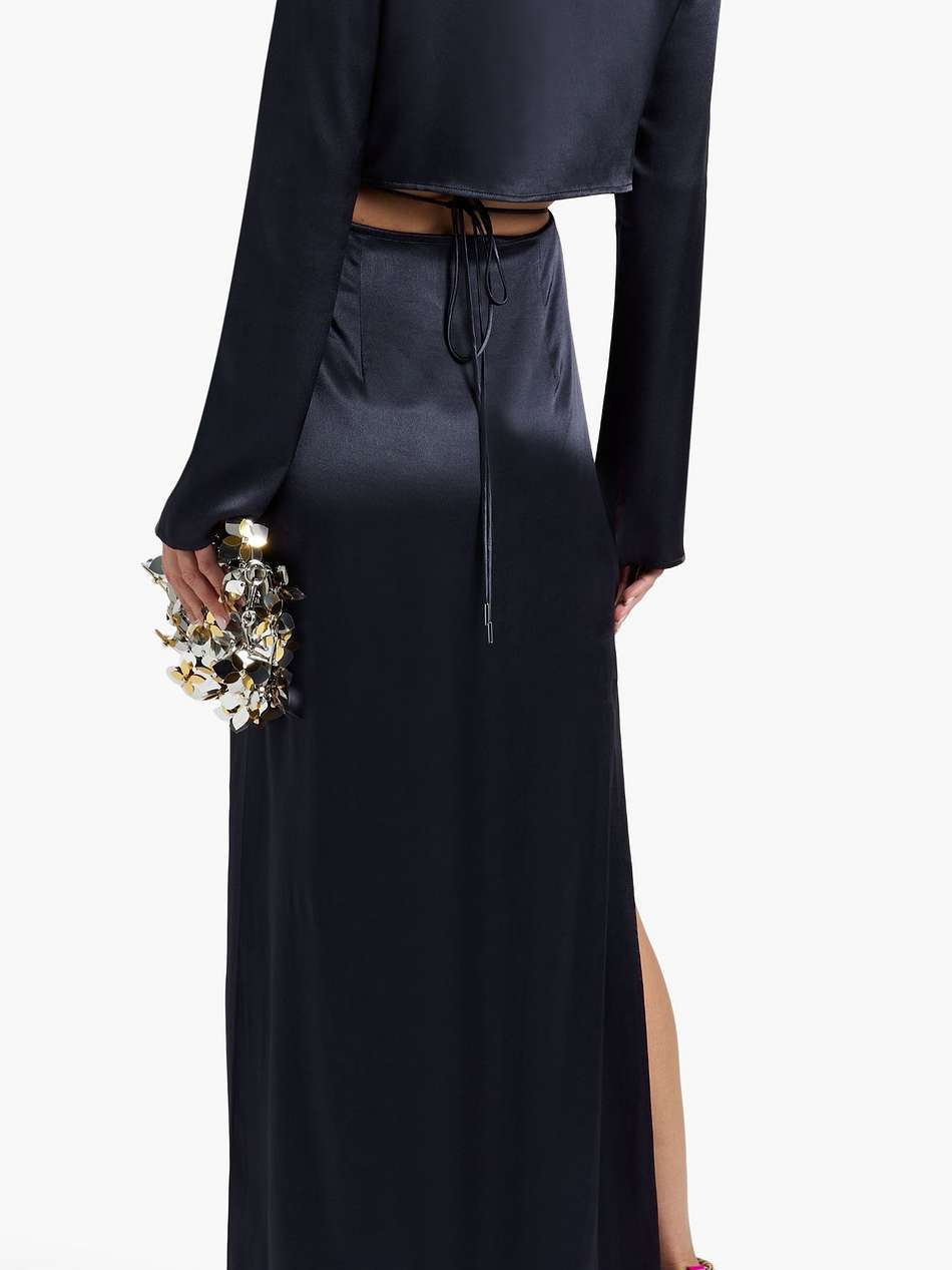 lido cutout satin-crepe maxi dress