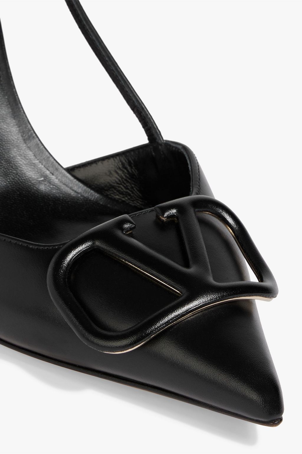 VALENTINO GARAVANI VLOGO leather slingback pumps