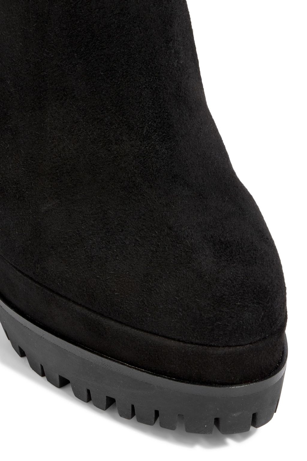 SERGIO ROSSI Shana 90 suede platform ankle boots