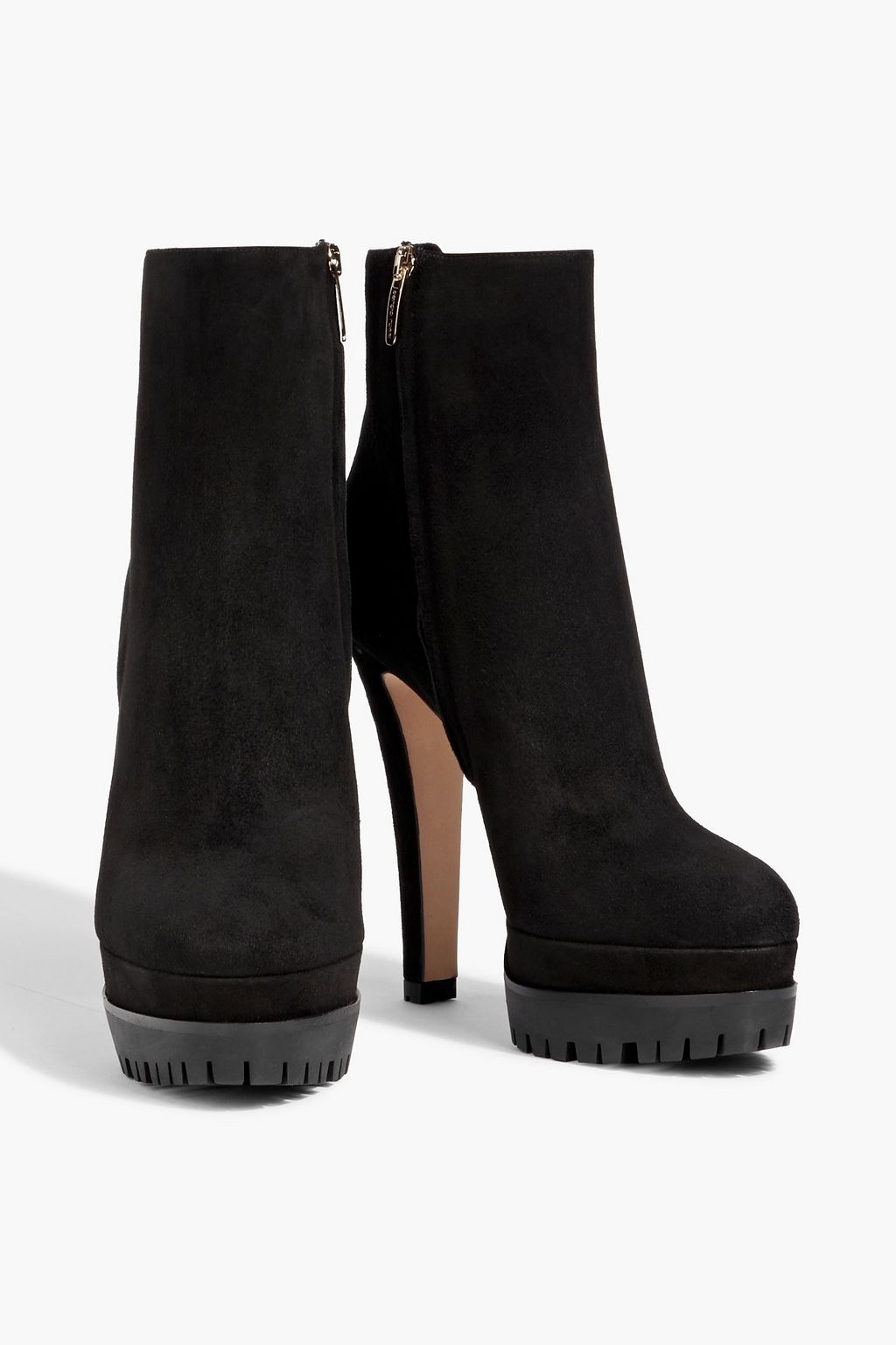 Shana 90 suede platform ankle boots black EU 36.5