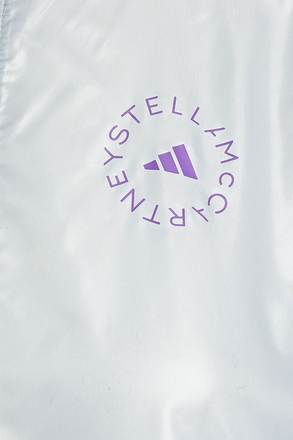 ADIDAS BY STELLA MCCARTNEY Logo-print coated shell hooded track jacket