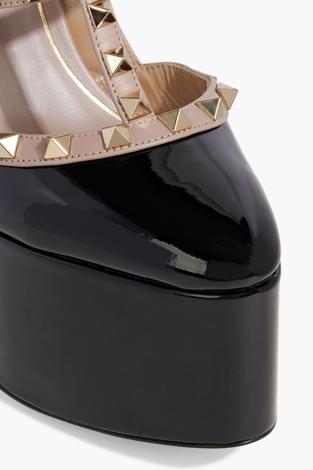 VALENTINO GARAVANI Rockstud patent-leather platform pumps