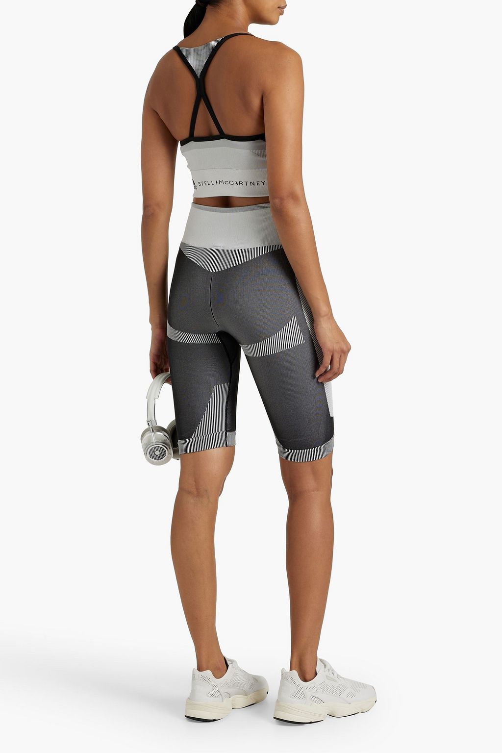 ADIDAS BY STELLA MCCARTNEY Printed stretch-jersey sports bra