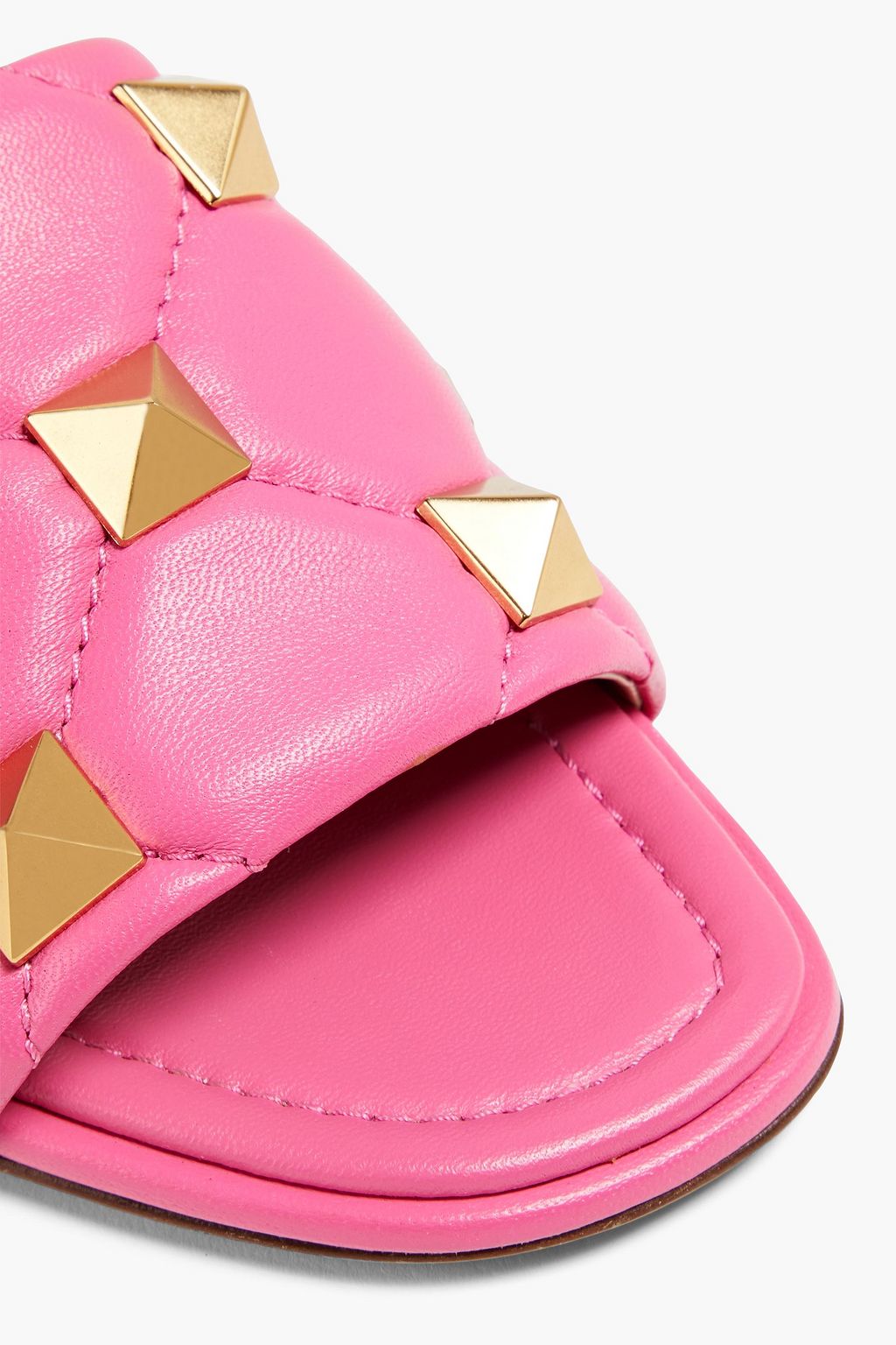 VALENTINO GARAVANI Roman Stud quilted leather slides
