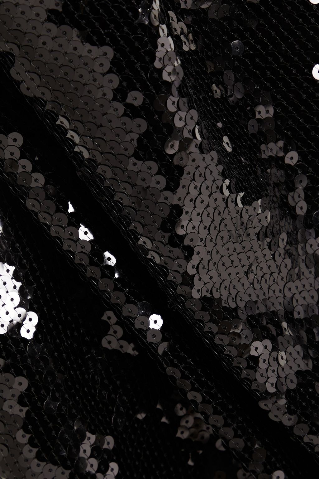 16ARLINGTON Cynthia Minikleid aus Mesh mit Pailletten und Federverzierung