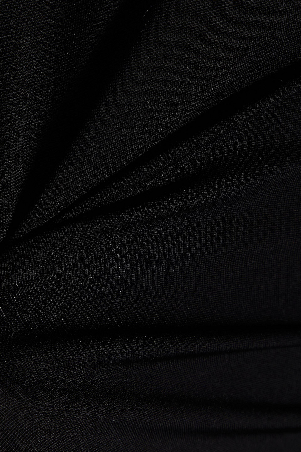 16arlington Cassandra Open-back Jersey Turtleneck Top In Black