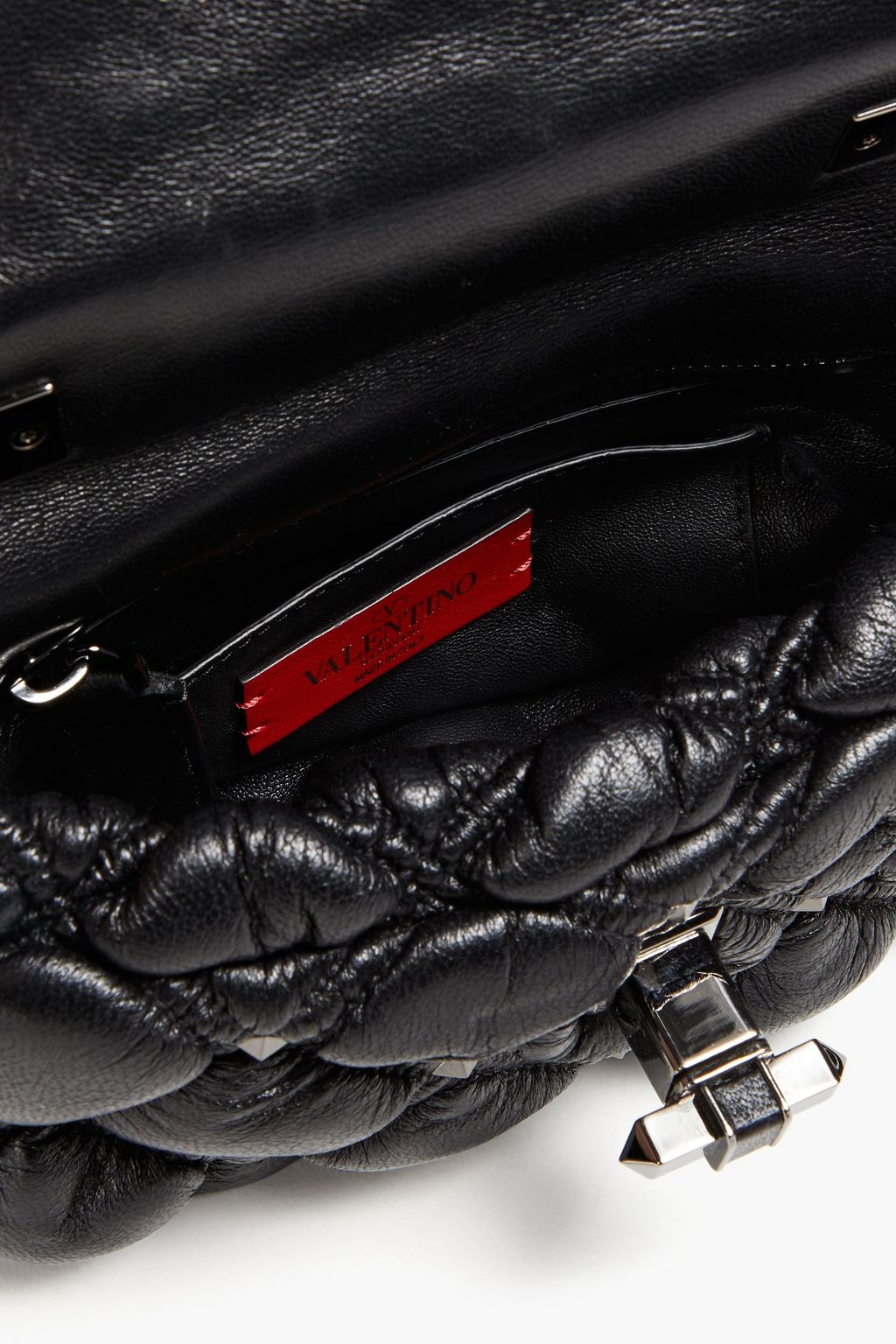 VALENTINO GARAVANI Rockstud Spike quilted leather cross-body bag