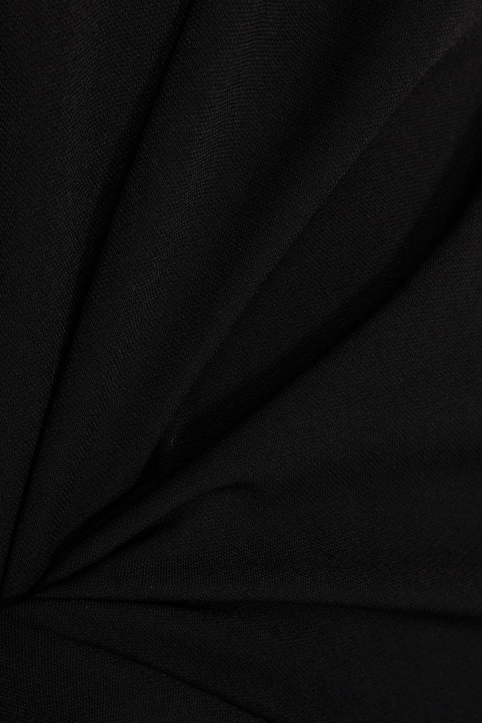 16arlington Blaise Strapless Satin-paneled Crepe Maxi Dress In Black