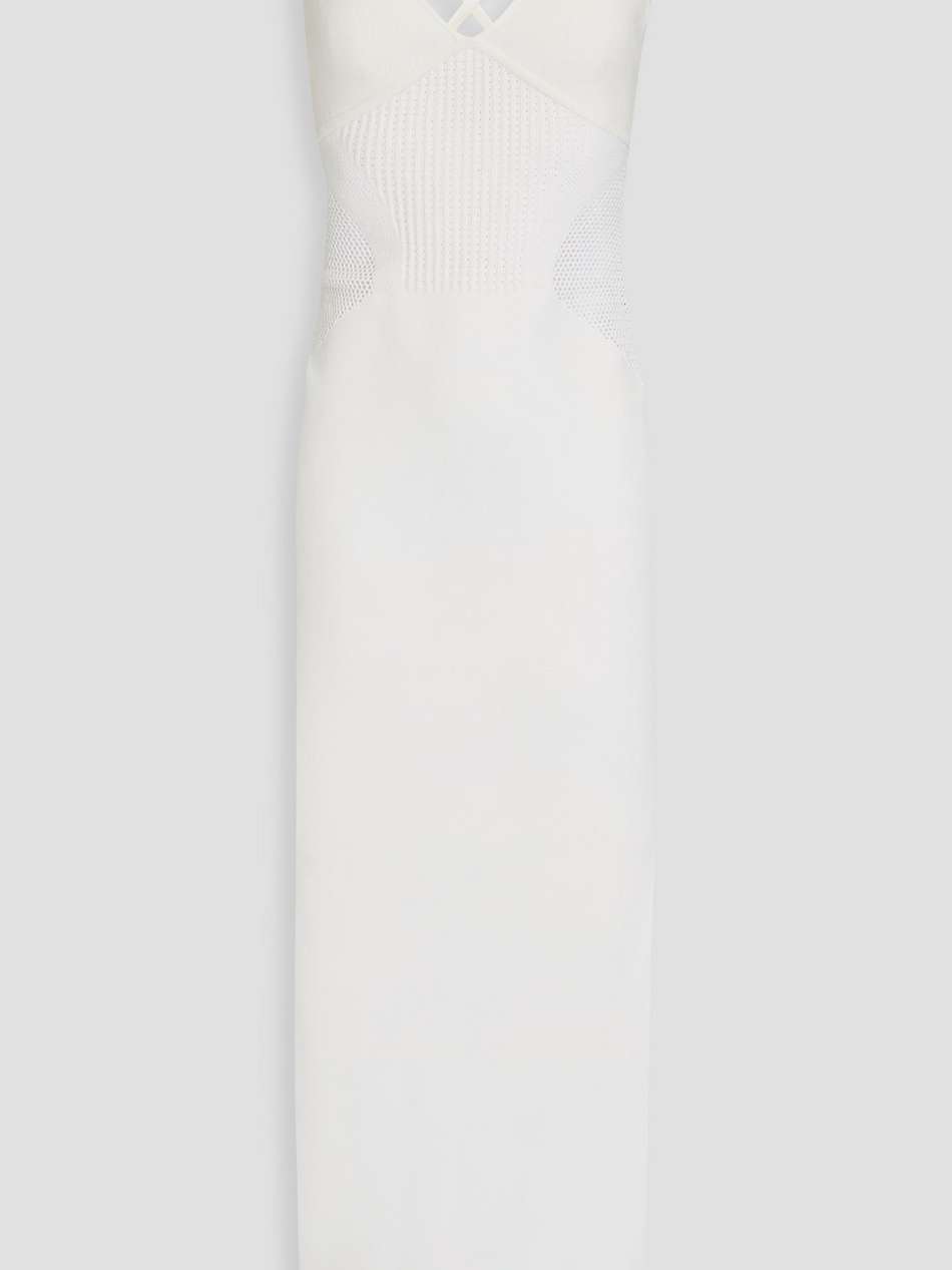 stretch-knit midi dress