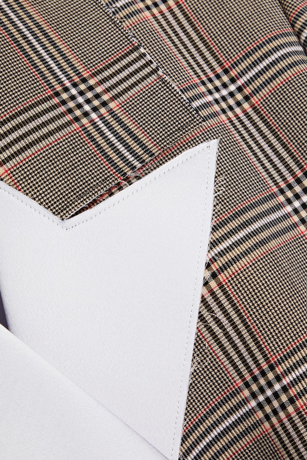 16ARLINGTON Willa Prince of Wales checked crepe blazer