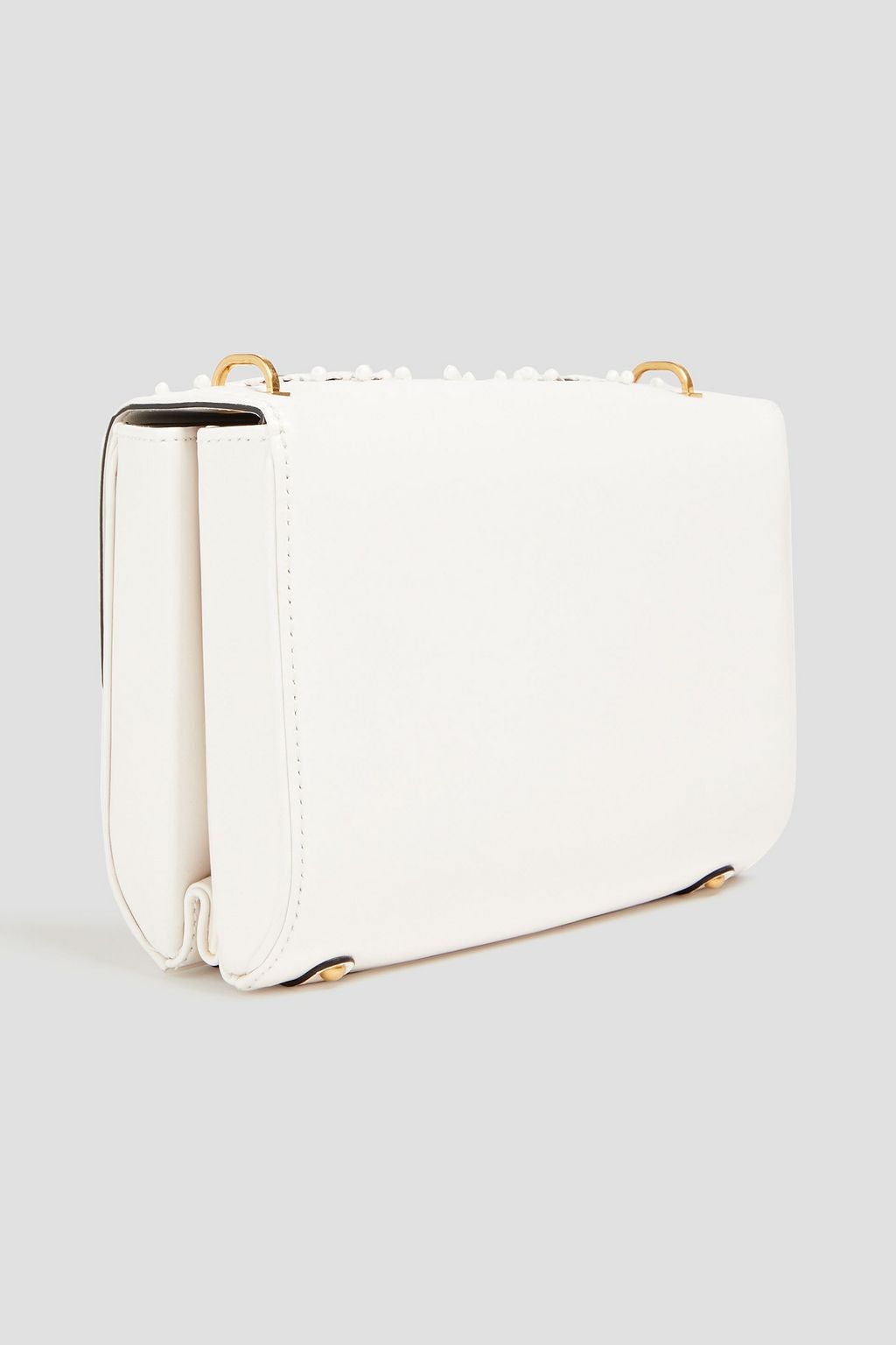 VALENTINO GARAVANI VLOGO floral-appliquéd leather cross-body bag