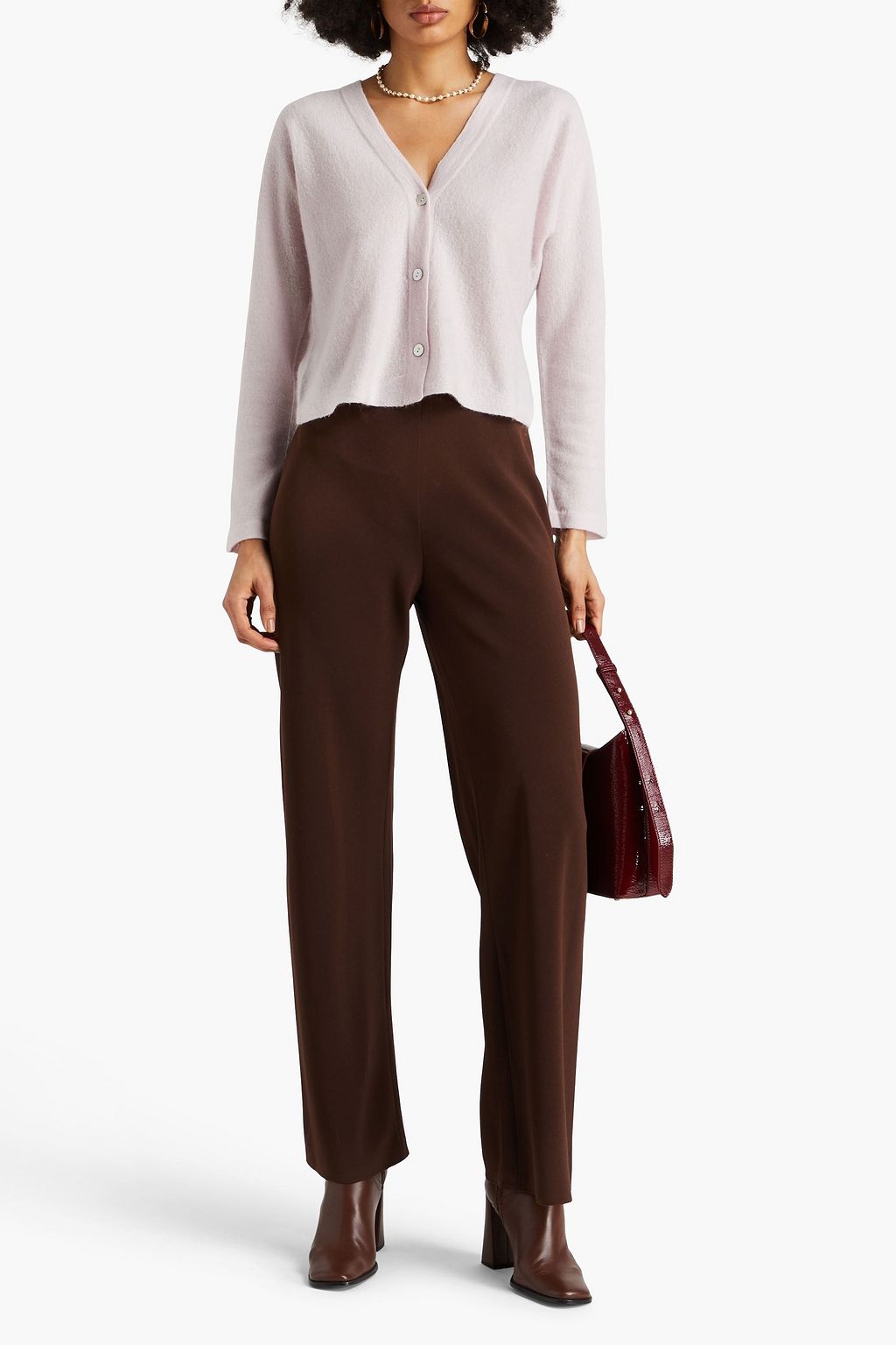 VINCE. Crepe straight-leg pants