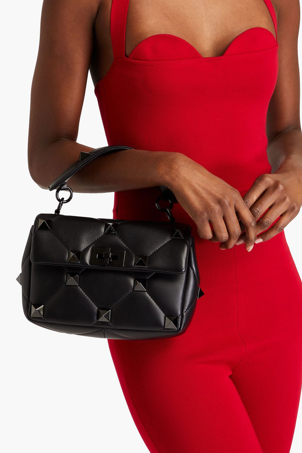 VALENTINO GARAVANI Roman Stud quilted leather shoulder bag