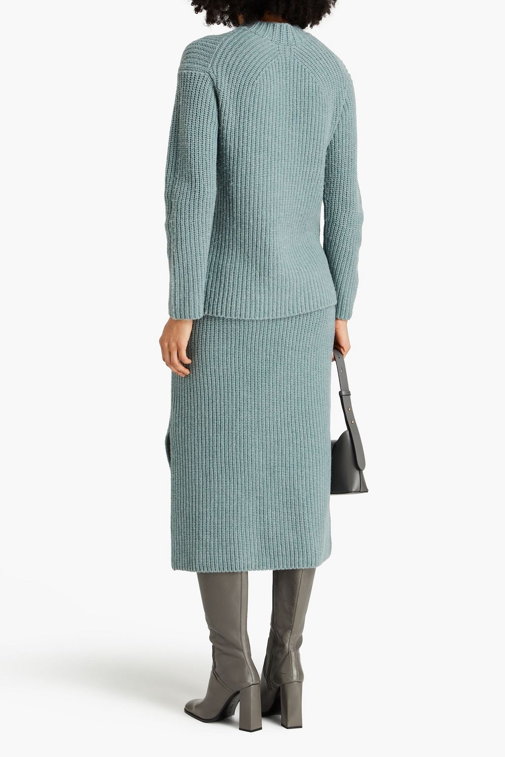 VINCE. Pullover aus einer gerippten Woll-Yakwollmischung