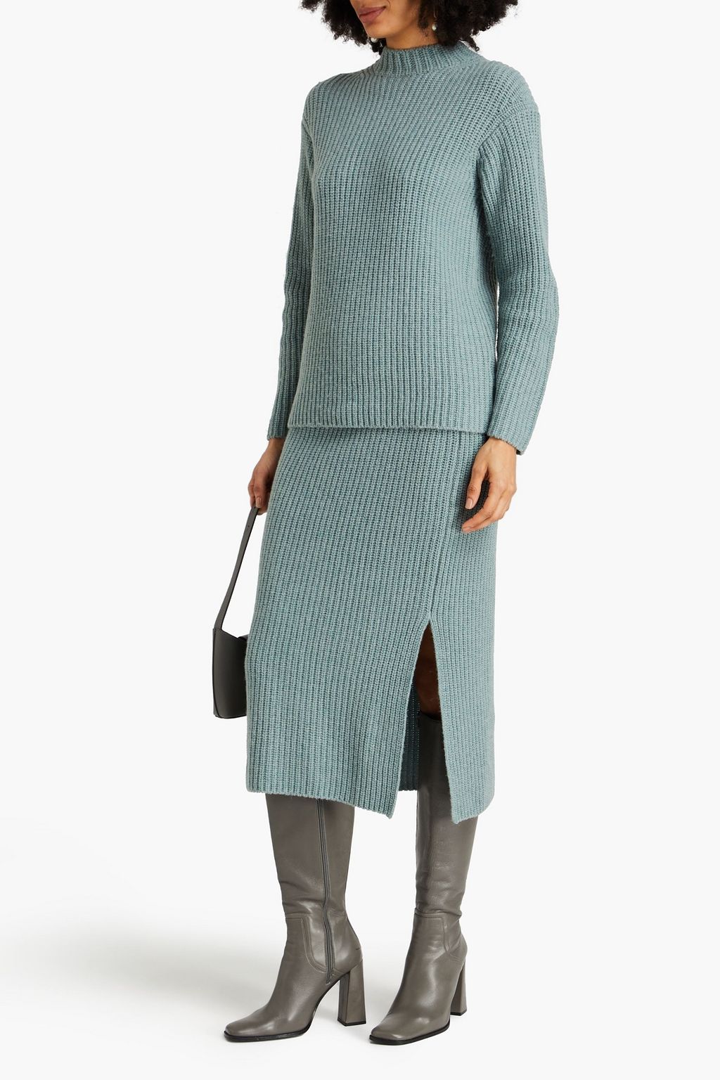 VINCE. Pullover aus einer gerippten Woll-Yakwollmischung