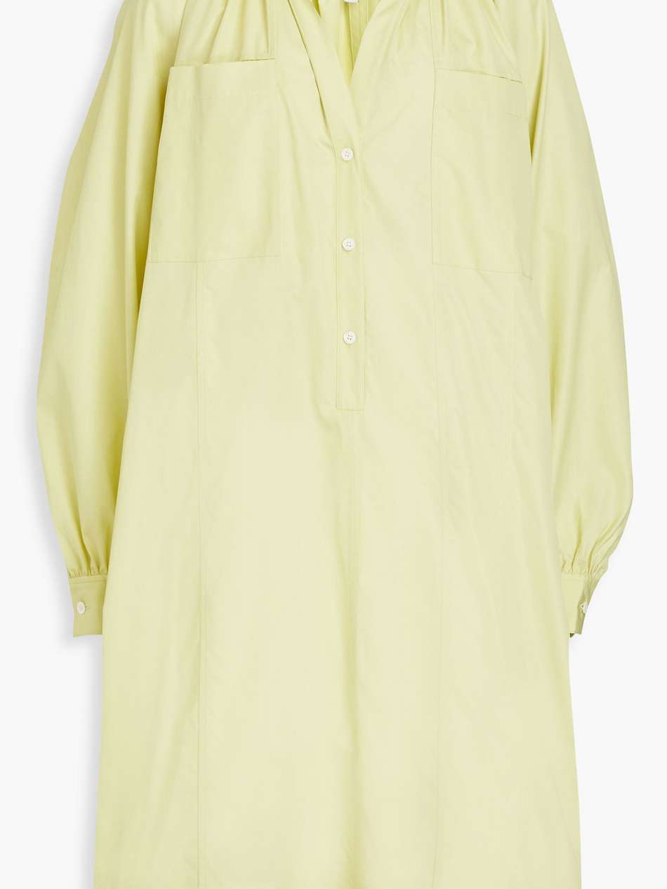 cotton-poplin midi shirt dress