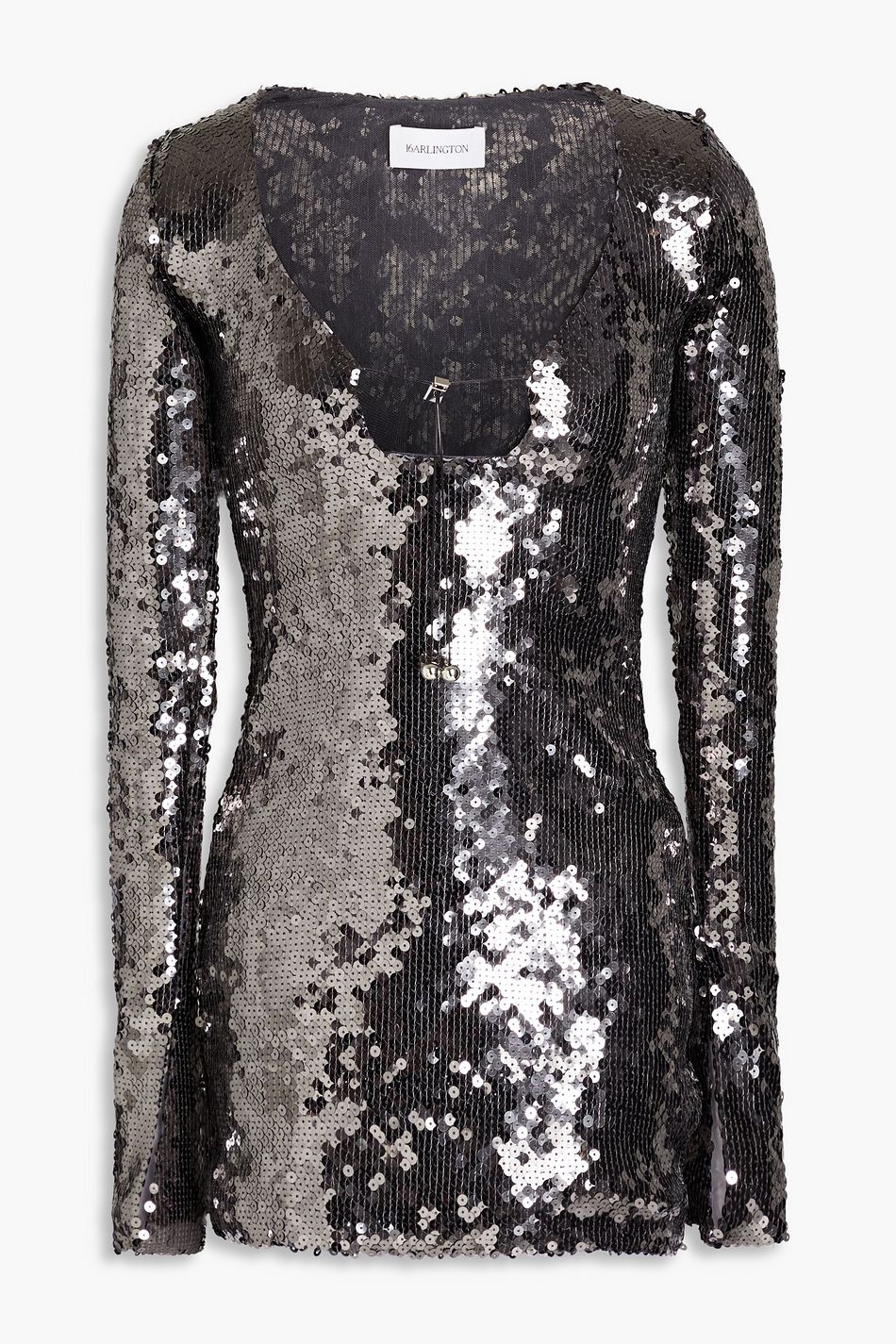 SOLARIA SEQUINED TULLE MINI DRESS