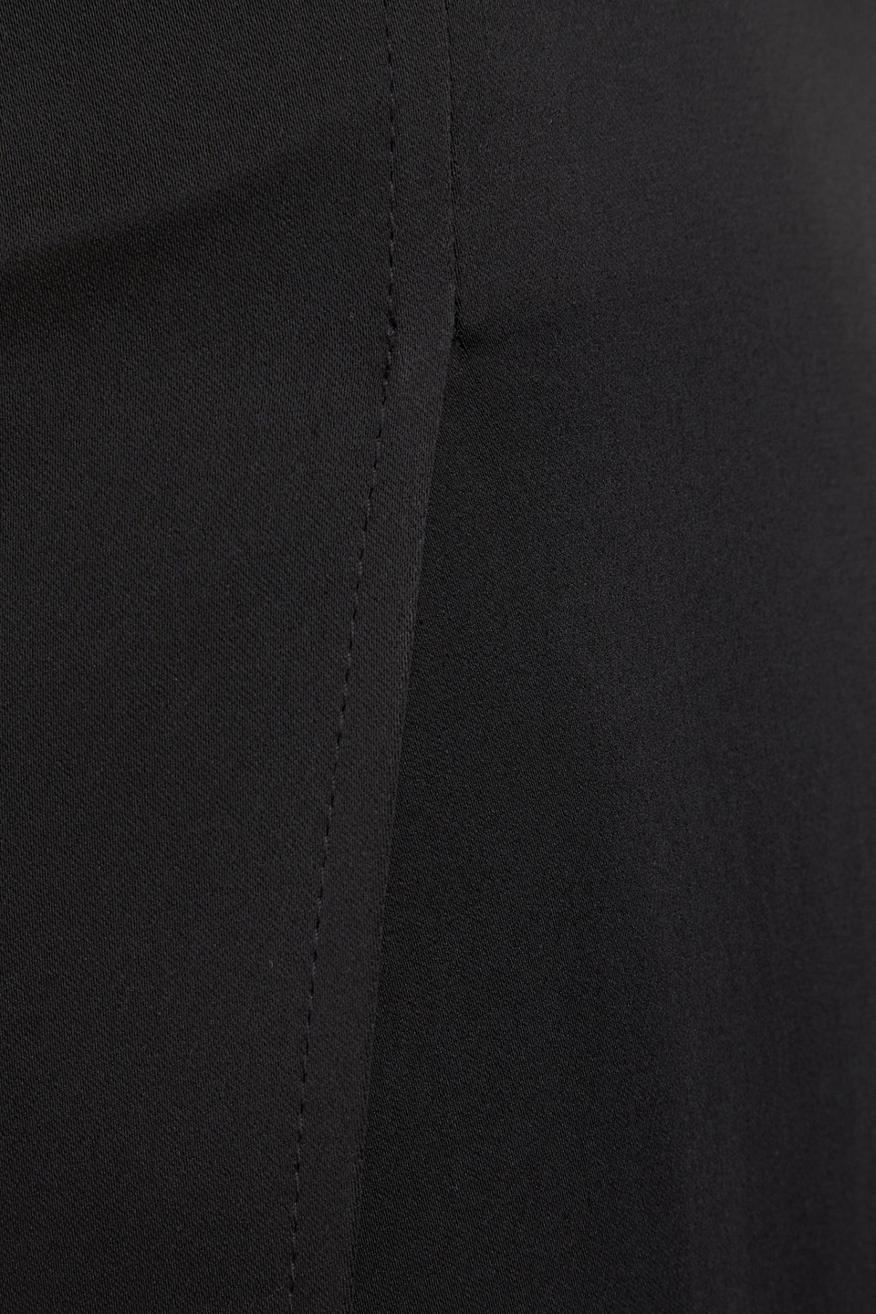 16arlington Minerva Wrap-effect Satin Maxi Skirt In Black
