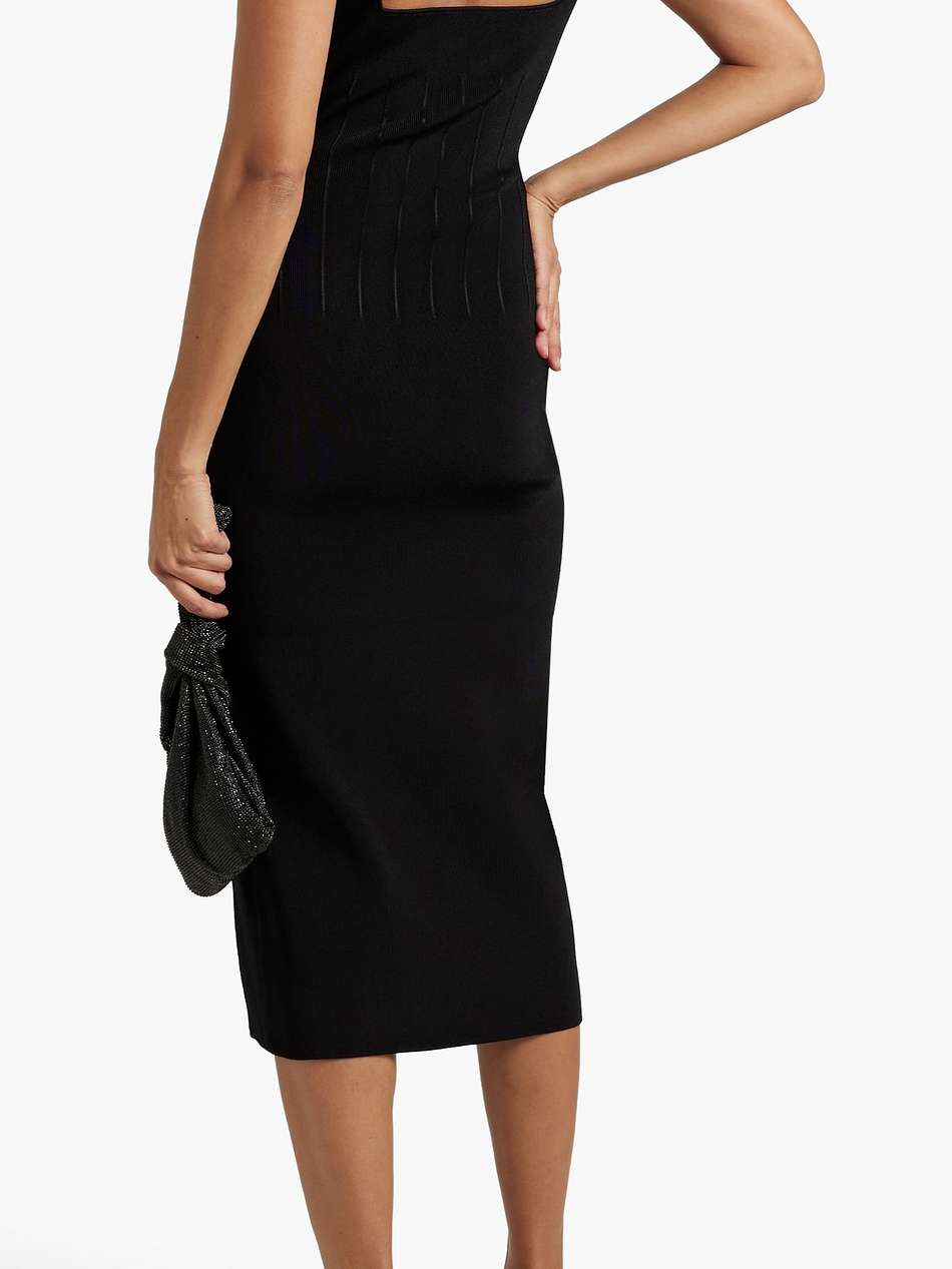 electra stretch-knit midi dress