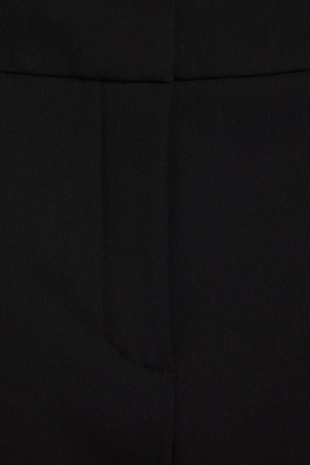 OSCAR DE LA RENTA Wool-blend twill wide-leg pants