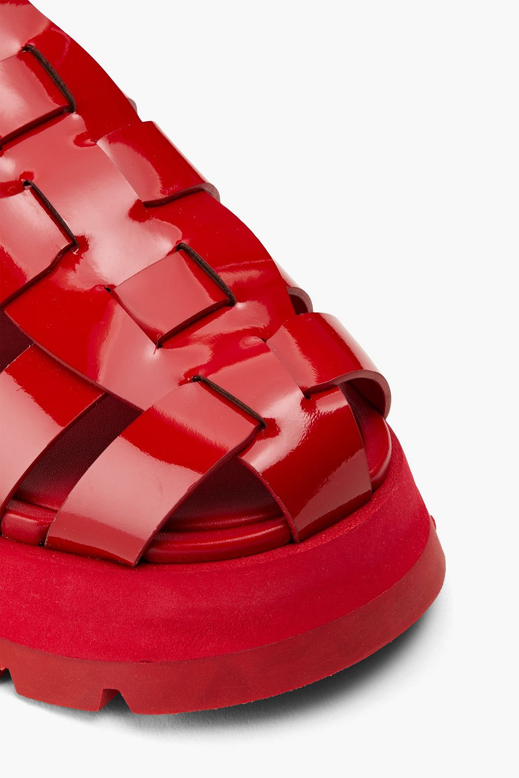 3.1 PHILLIP LIM صندل «كيت» مصنوع من الجلد اللامع