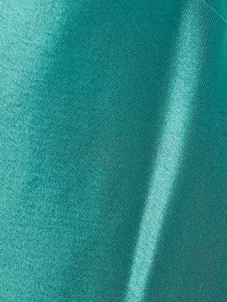 chain-trimmed satin maxi slip dress