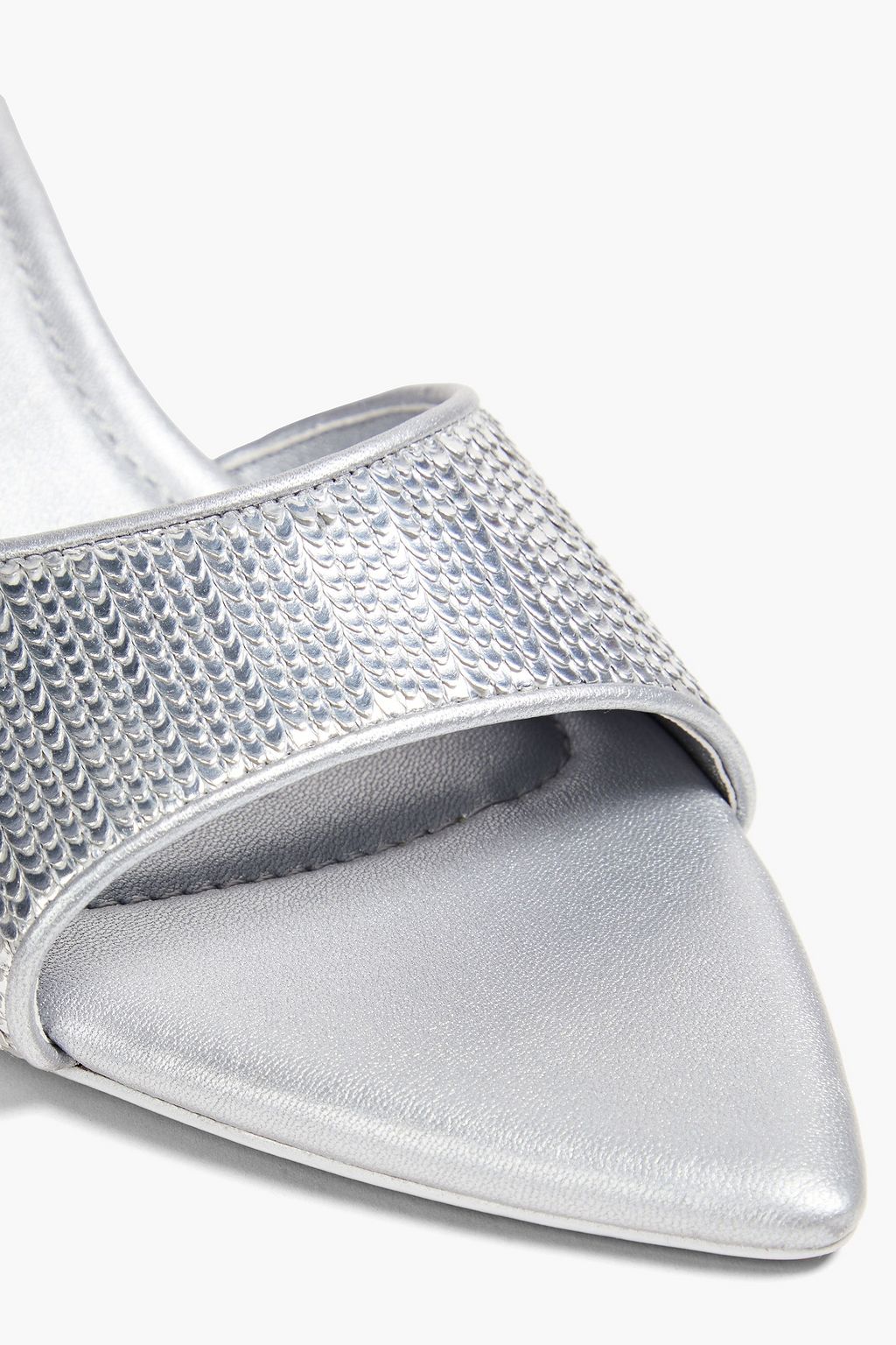 3.1 PHILLIP LIM Verona metallic faux snake-effect leather mules