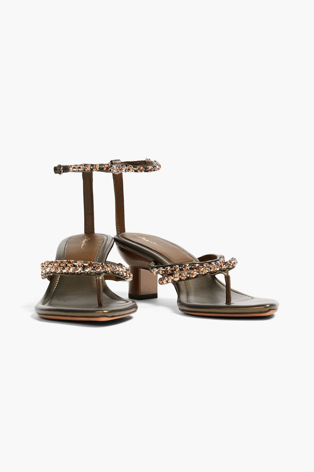 3.1 PHILLIP LIM 베로나 크리스털 장식 샌들