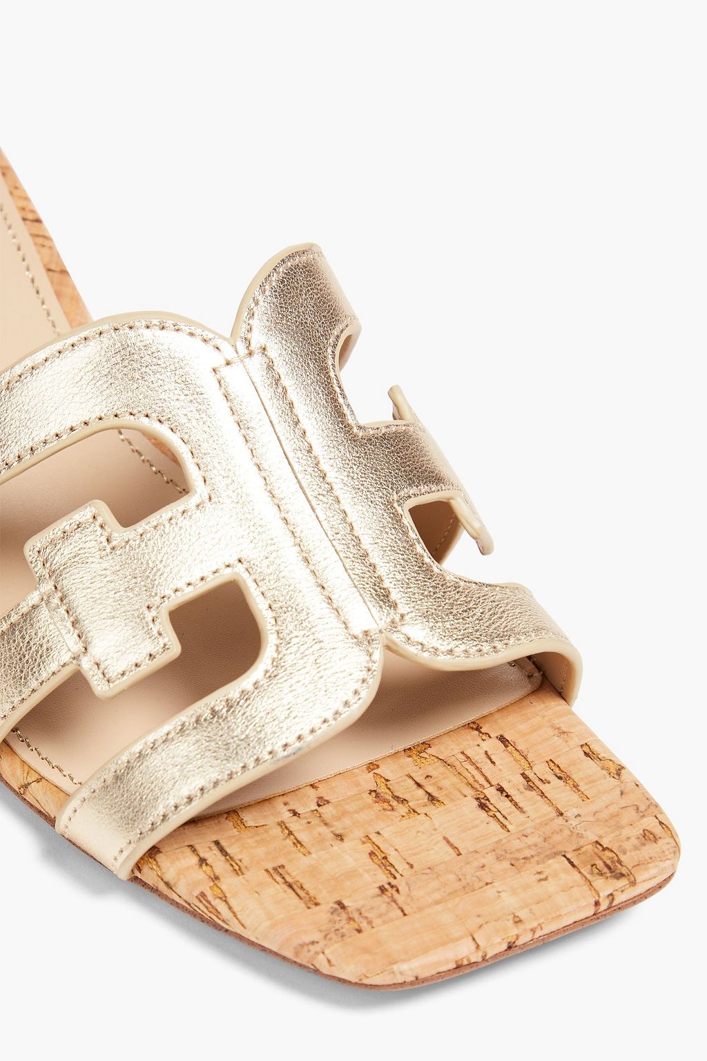 SAM EDELMAN Winslow metallic leather mules