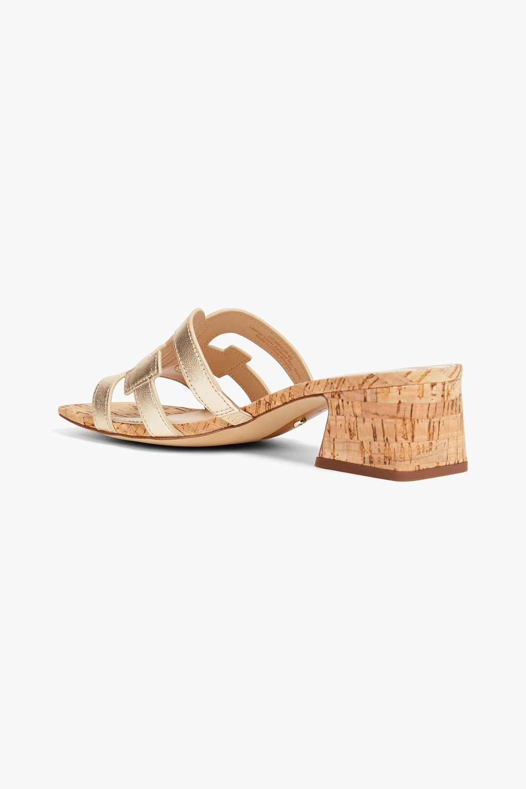 SAM EDELMAN Winslow metallic leather mules
