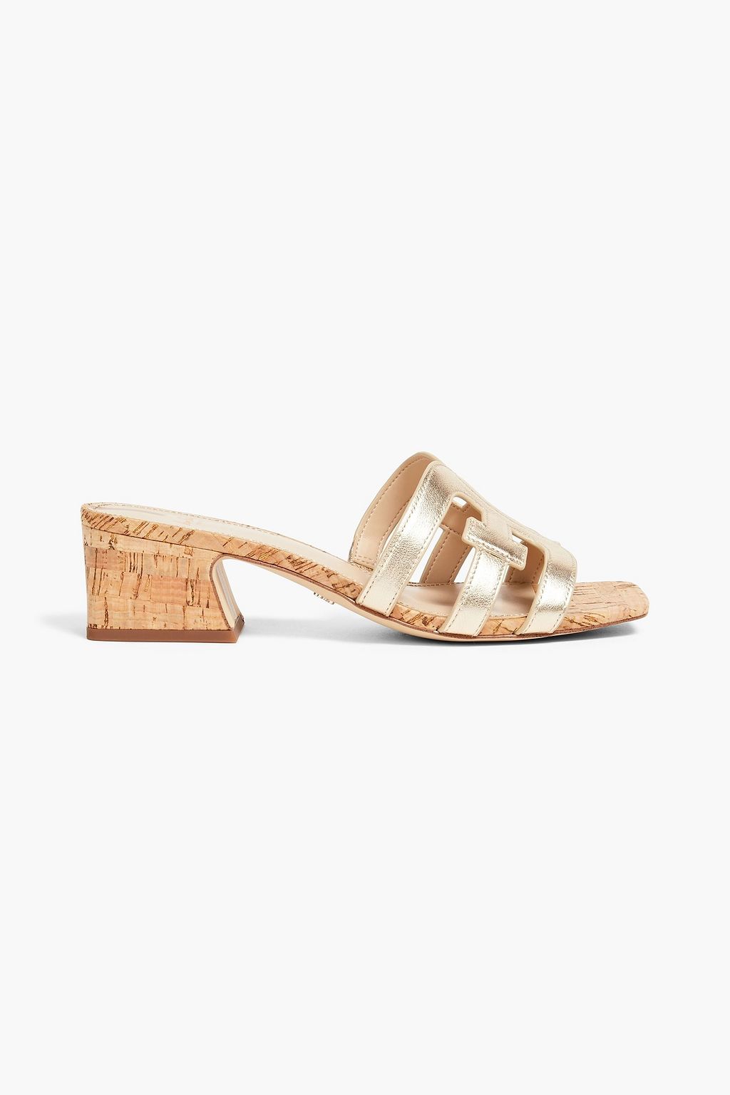 SAM EDELMAN Winslow metallic leather mules | THE OUTNET