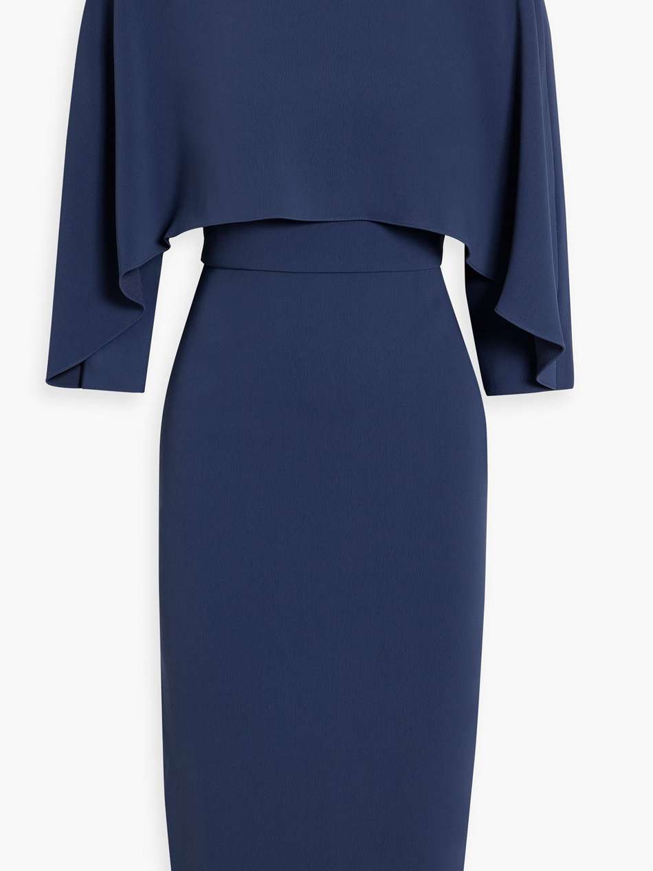 layered crepe dress