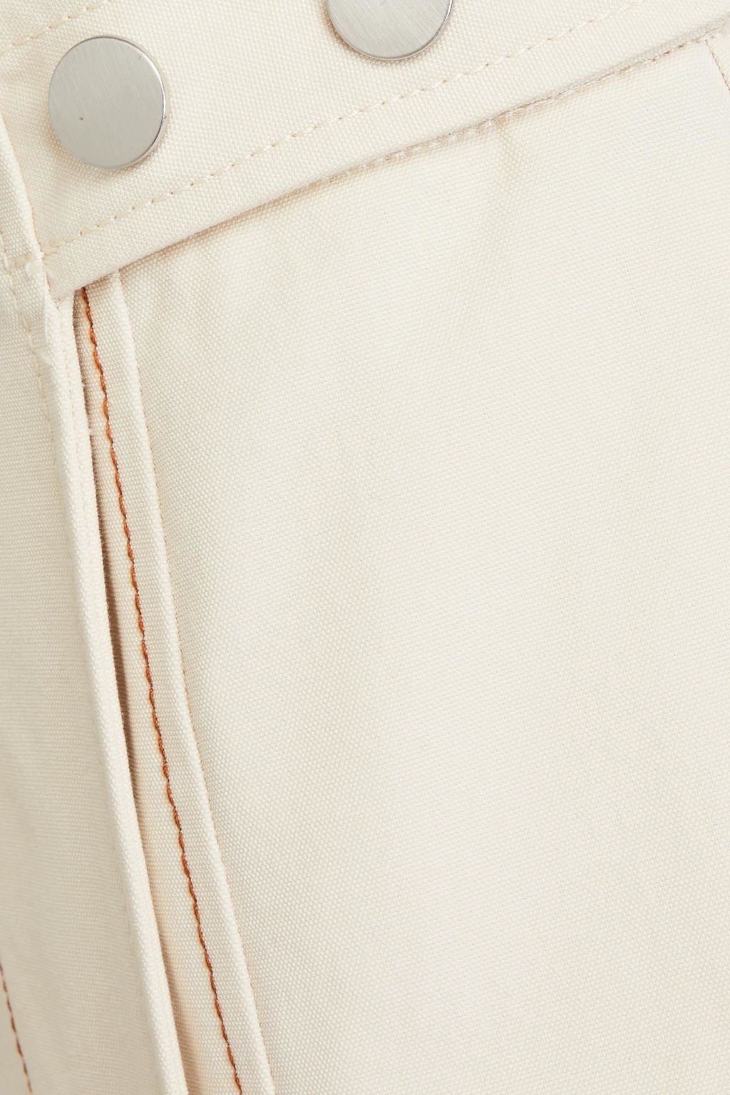 3.1 PHILLIP LIM Ripstop-paneled cotton-canvas midi skirt