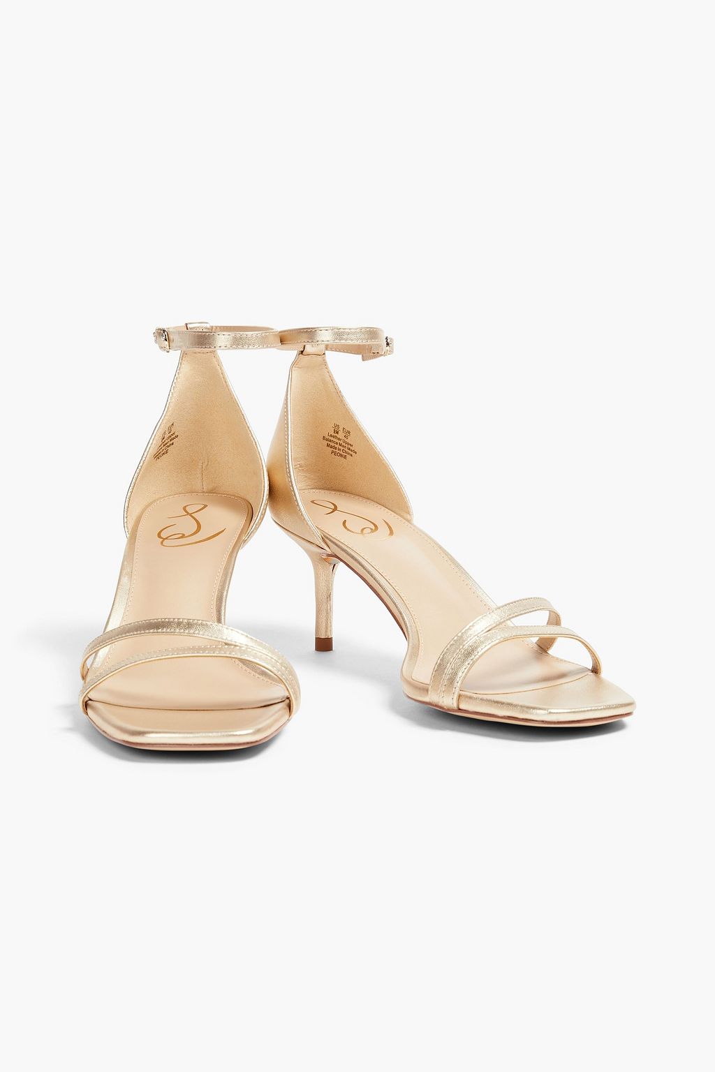 SAM EDELMAN Peonie metallic leather sandals