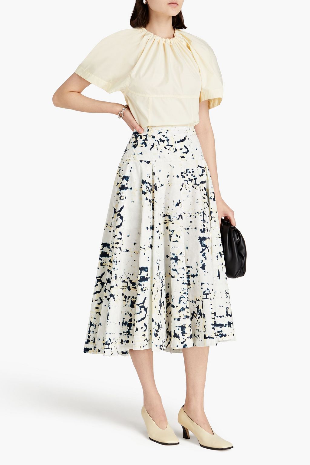 3.1 PHILLIP LIM Printed cotton-poplin midi shirt