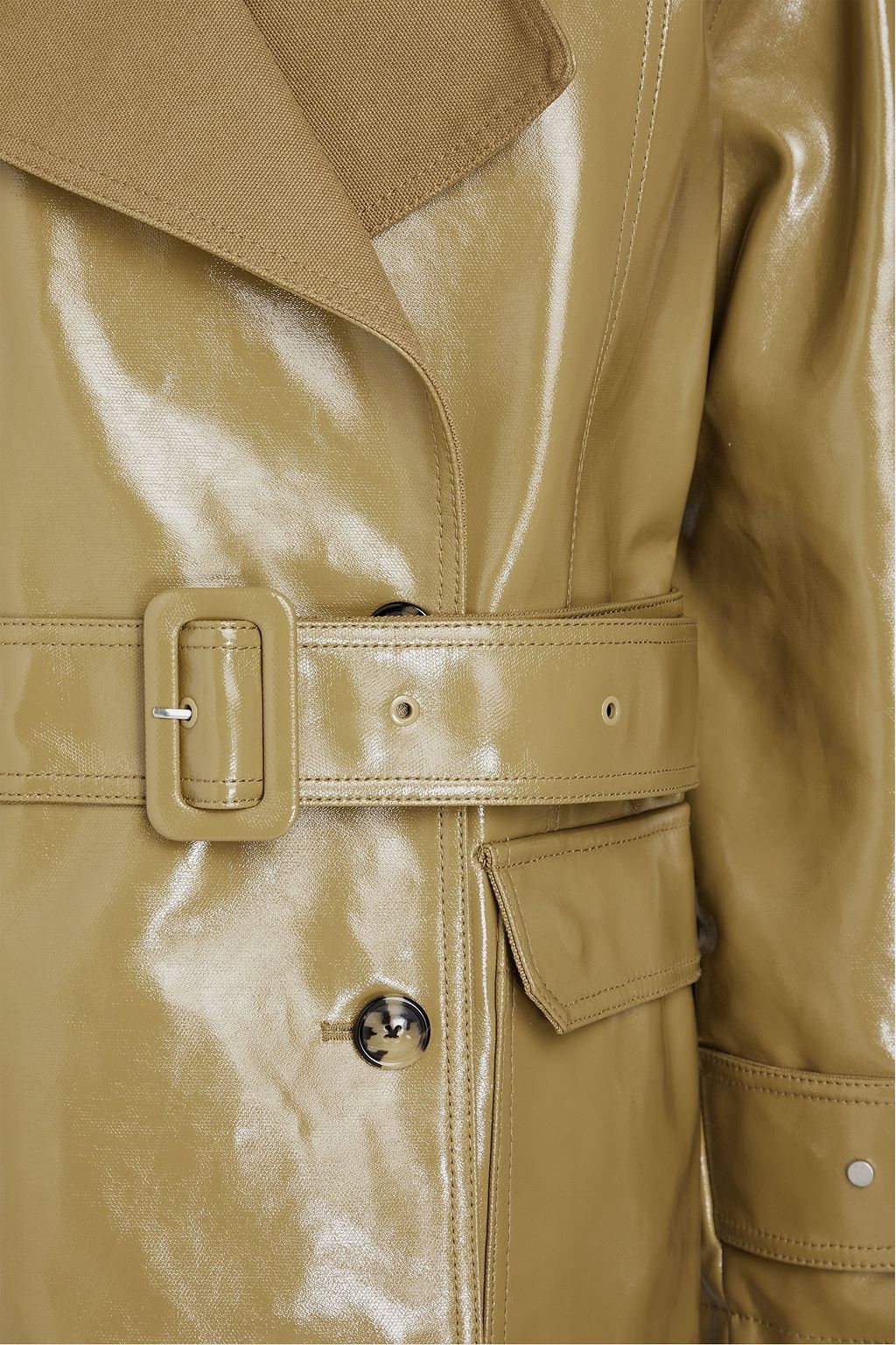 3.1 PHILLIP LIM 코팅 코튼 캔버스 트렌치 코트