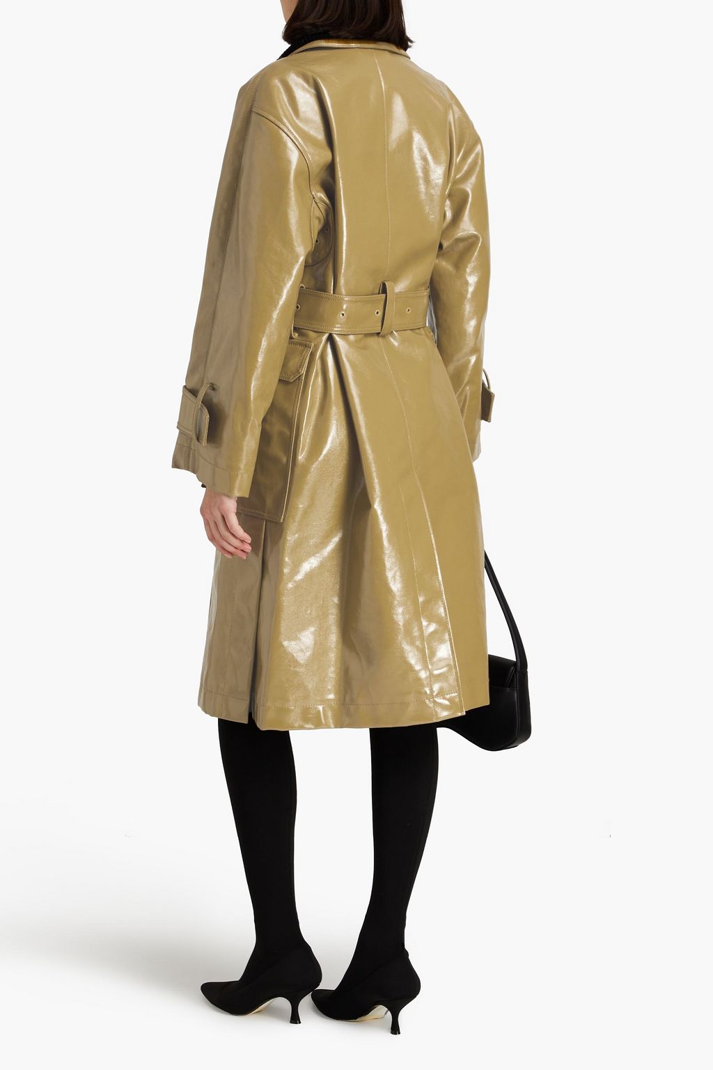 3.1 PHILLIP LIM 코팅 코튼 캔버스 트렌치 코트