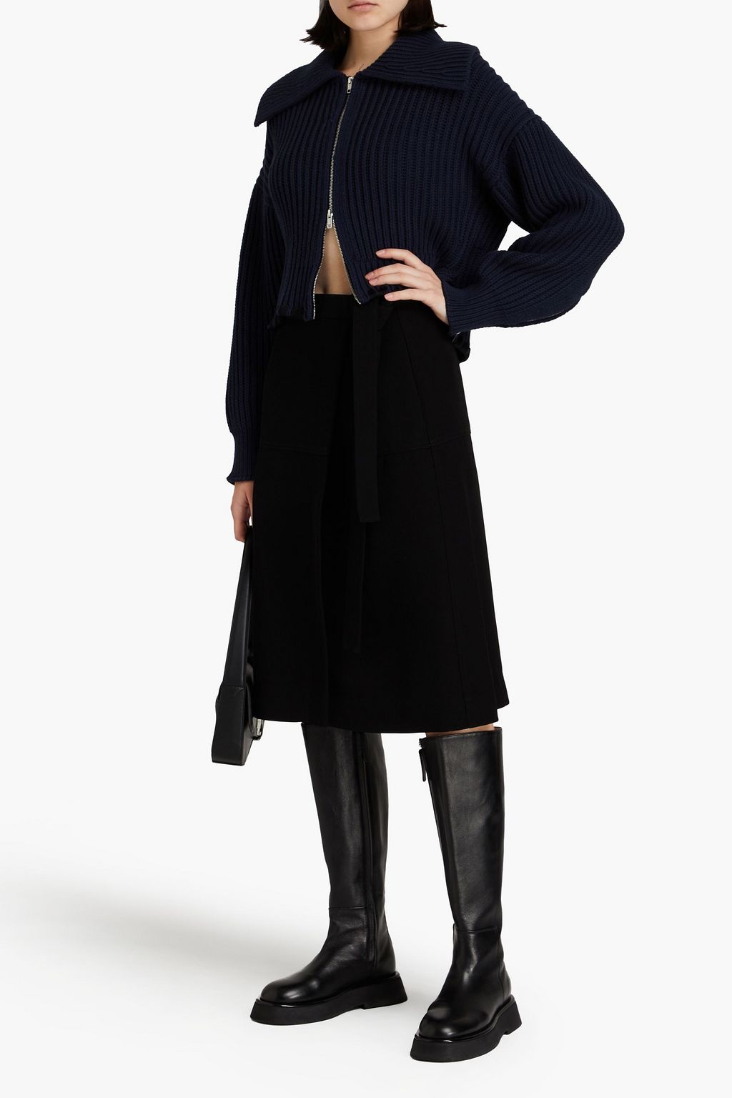 3.1 PHILLIP LIM Crepe midi wrap skirt