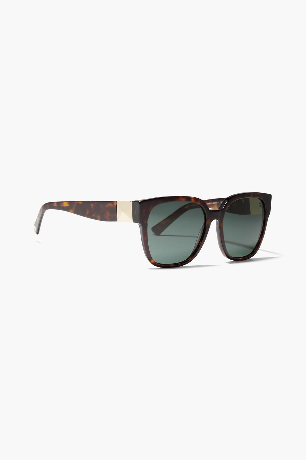 VALENTINO GARAVANI Roman Stud square-frame tortoiseshell acetate sunglasses
