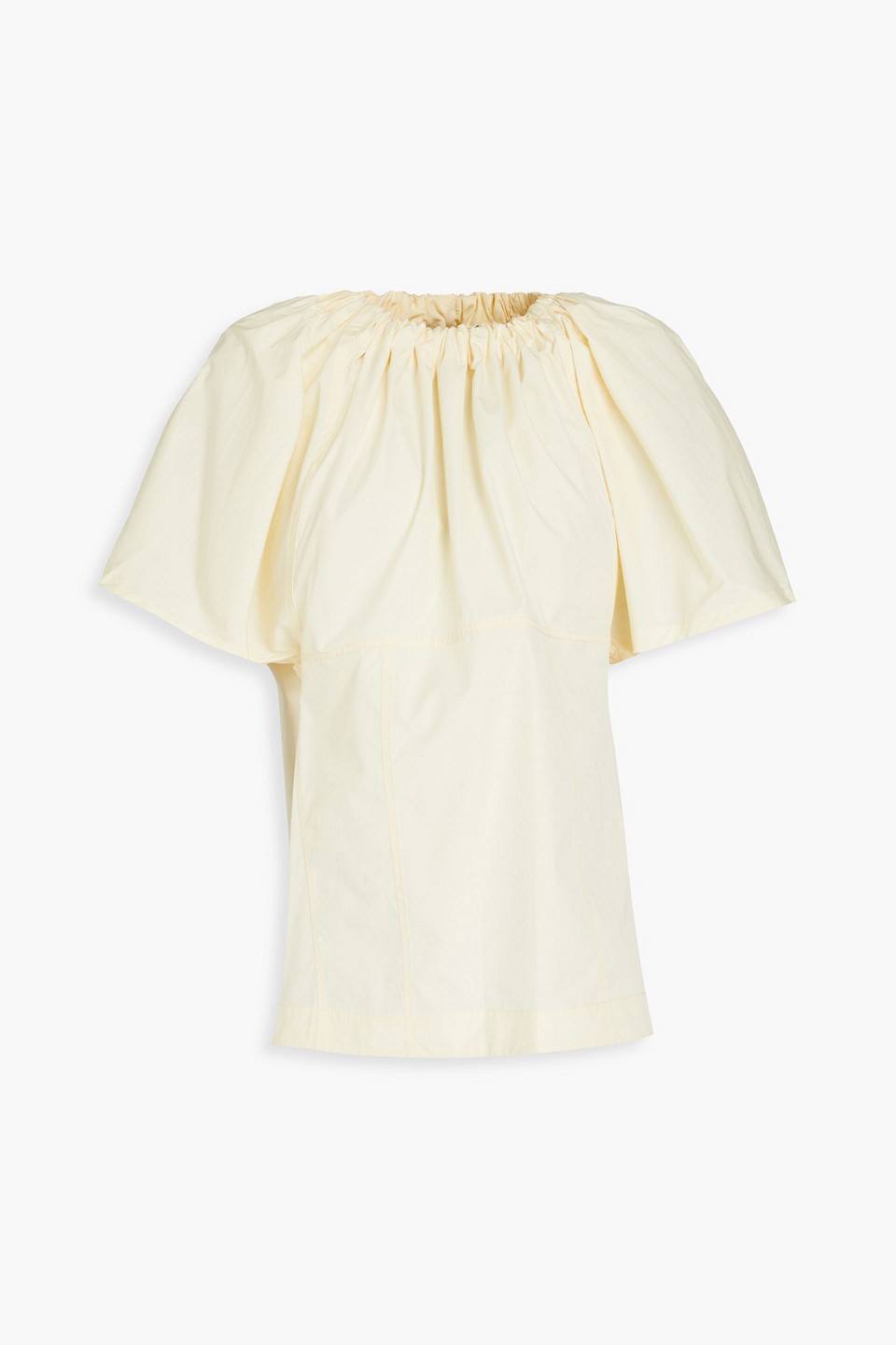 3.1 Phillip Lim Cotton-blend Poplin Top In Pastel Yellow