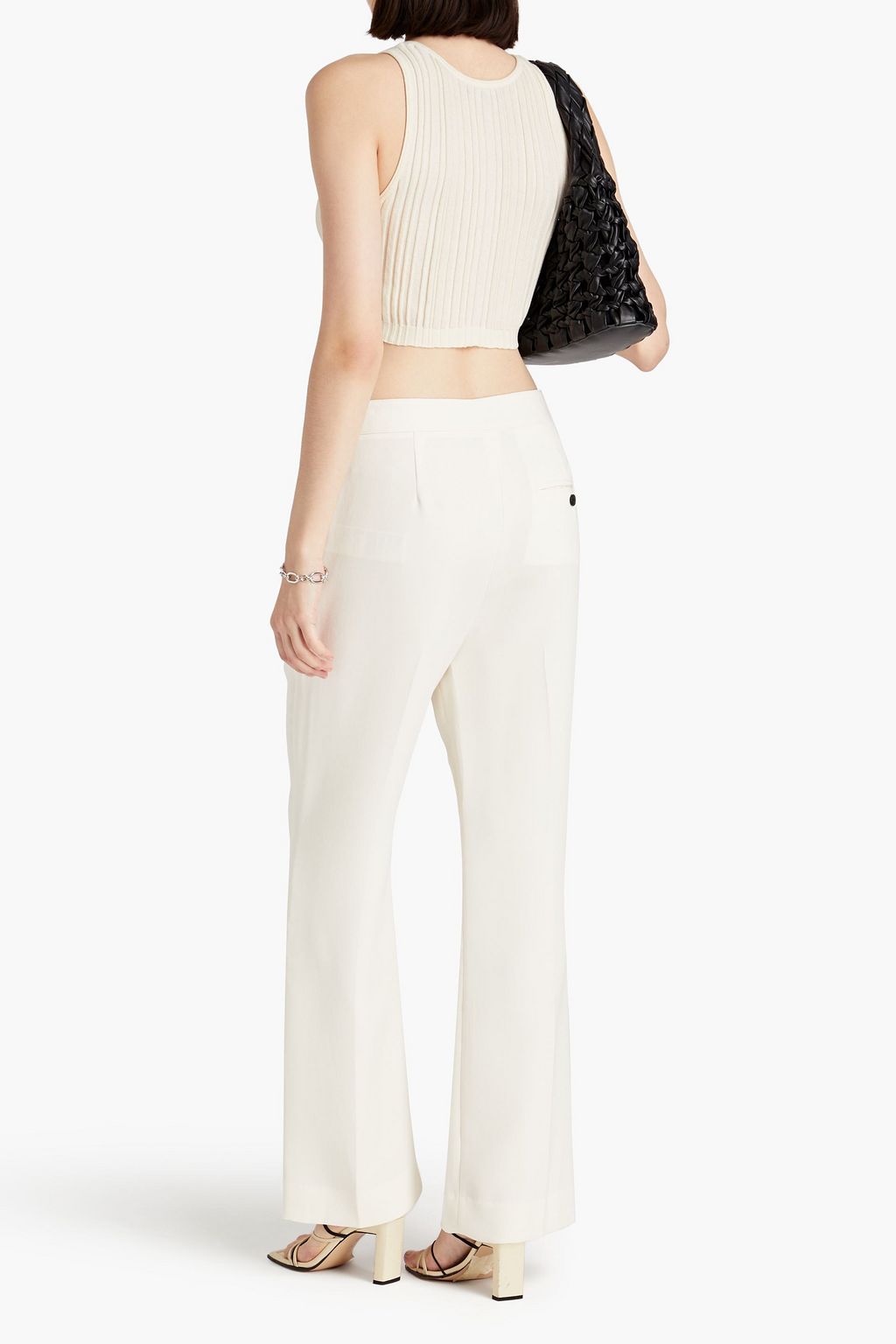 3.1 PHILLIP LIM بنطال بقصّة بوت كت مصنوع من الكريب