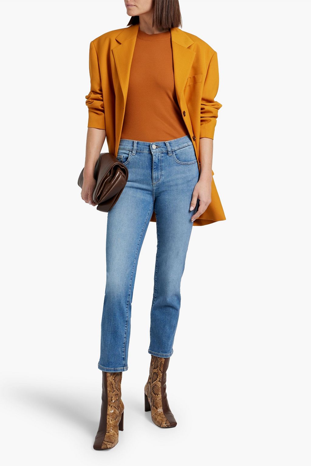 DL1961 Mara cropped mid-rise slim-leg jeans