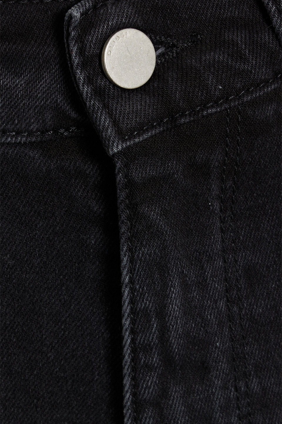 Dl1961 Sydney Nightshade Tapered Girlfriend Jean In Black