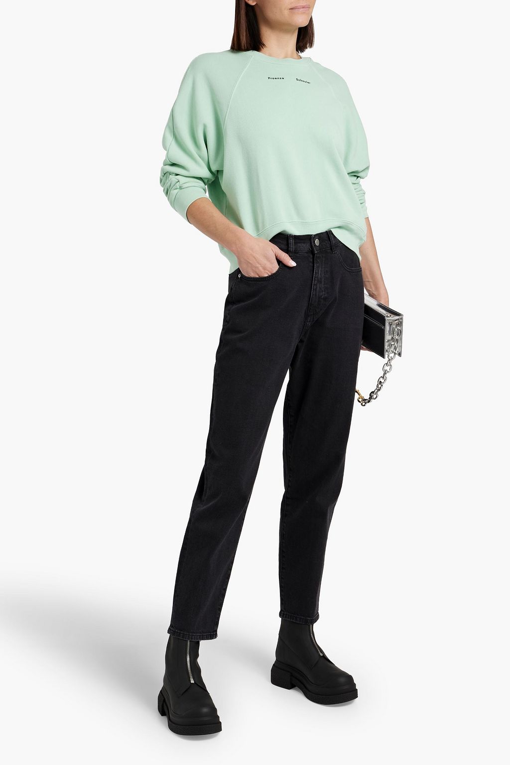 DL1961 Sydney cropped high-rise tapered jeans